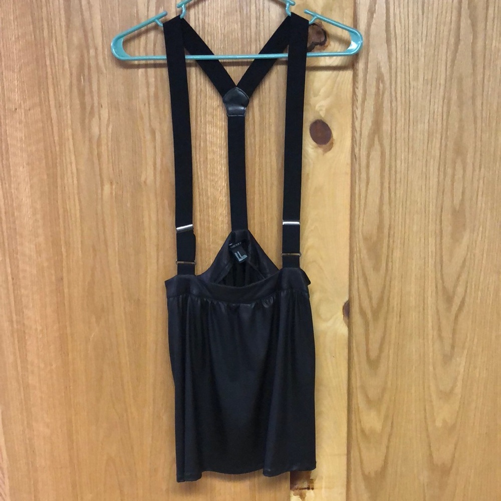 Black Suspender Skater Skirt